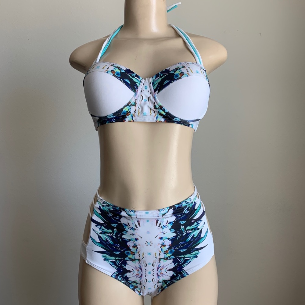 High Waist Bikini Swim Suit with FREE Cover Up